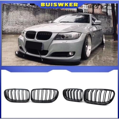 New Front Hood Kidney Grille Bumper Single Dual Grill Fit For BMW 3-Series E90 E91 2009-2012,Car accessories Replacement Part