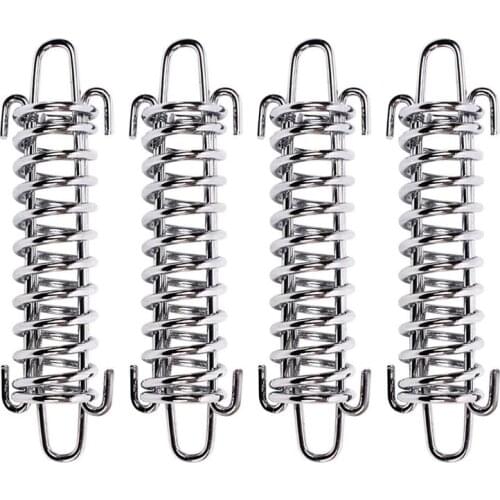 4 Pcs Tension Spring Alloy Spring Awning Spring Buckle for Tarps Tents Wire Racks Outdoor Camping Accessorie