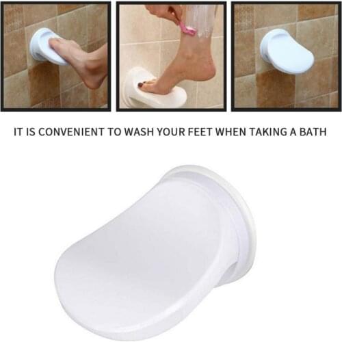 Stain-resistant Bathroom Shower Foot Rest Shaving Leg Step Aid Grip Holder Pedal Step Suction Cup Non Slip Foot Pedal Wash Feet
