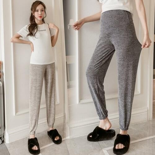 Women Maternity Active Pants Drawstring Yoga Jogger Workout Pregnancy Sportwear Sweatpants With Pockets Pregnant Clothes