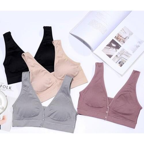 Tianlanzhong Lace Floral Wireless Bras For Women Front Closure Breastfeeding Plus Size Bralette Comfort Nursing Push Up Bra