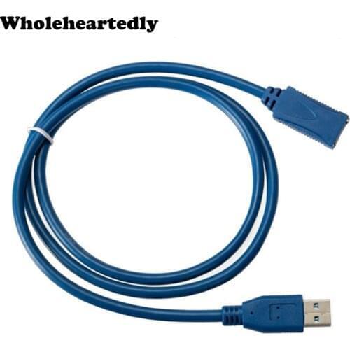 Universal Blue 0.5M 1M 1.5M 3M 3FT USB 3.0 A Extension Cable High Speed Connector Adapter Extend Data Transfer Sync Cable
