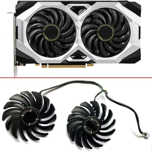 2pcs NEW PLD09210B12HH 4PIN RTX2060 2080 ETH Cooling Fans For MSI ARMOR RX470 RX 480 RX570 RX580 ARMOR Graphics Video Card Fan