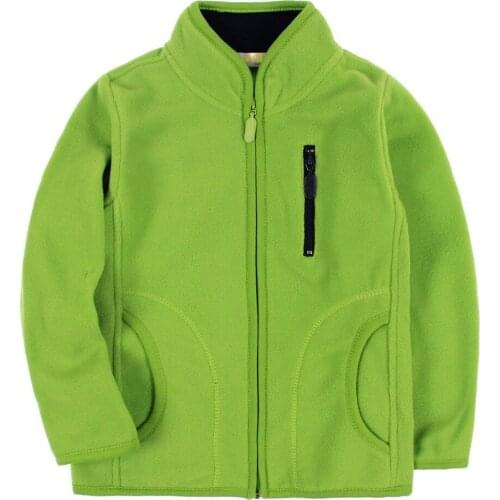 Boys Trench Coat Stand Collar Zipper Polar Fleece Jacket For Boy Color Matching Casual Pocket Baby Windbreaker Children Clothing