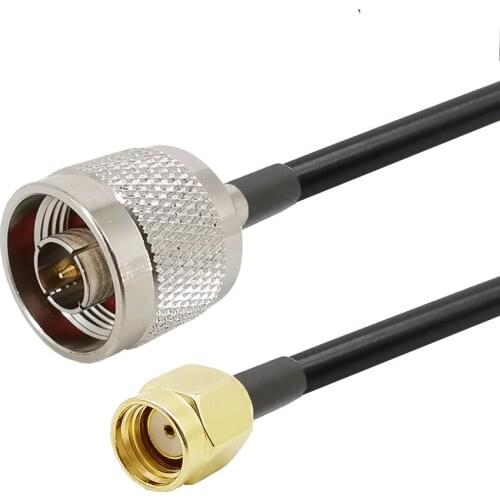 LMR195 Low Loss WiFi Cable N Male to RP SMA Male Connector Antenna Pigtail Extension Cord 2M 5M 8M 10M