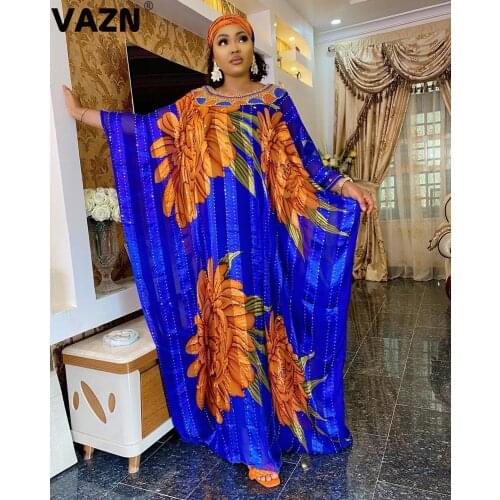 VAZN Autumn Fashion Mujer Luxurious Loose Sexy 2020 Set full sleeve 2 Piece Sets Dubai Indonesia Dresses Arabic Clothing
