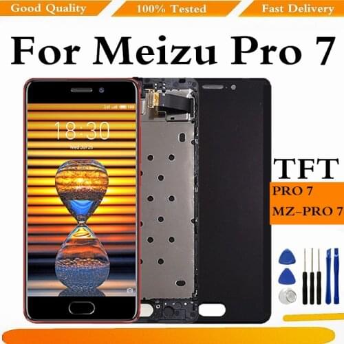 100%Tested LCD For Meizu Pro 7 LCD Display Touch Screen Digitizer Assembly Replacement For Meizu Pro7 Display With Frame