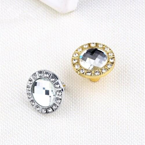 10pcs 30mm Diamond Shape Crystal Glass Alloy Door Drawer Cabinet Wardrobe Pull Handle Knobs Drop Worldwide Store With Screw