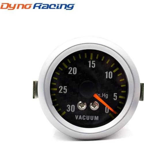 2inch 52mm Car Vacuum Gauge 0-30 In.Hg Universal Carbon Fiber Face Vacuum meter gauge BX100033
