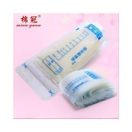 30 Pieces 250ml Milk Freezer Bags Mother Milk Baby Food Storage Breast Milk Storage Bag BPA Free Baby Safe Feeding Bags Feeding