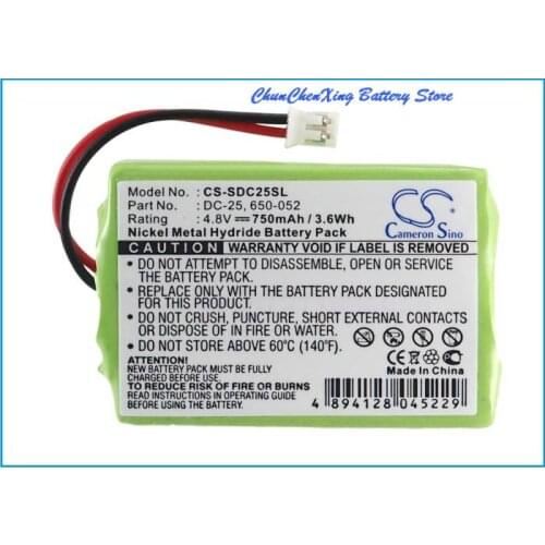Cameron Sino 750mAh Battery 650-052,DC-25,MH750PF64HC for KINETIC MH750PF64HC, For SportDog SR200-I, SR200-IM,SR-200IB, SR200-IW