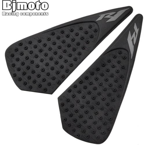BJMOTO Motorcycle Tank Pad Protector Sticker Decal Gas Fuel Knee Grip Traction Side For Yamaha YZF1000 R1 2004 2005 2006