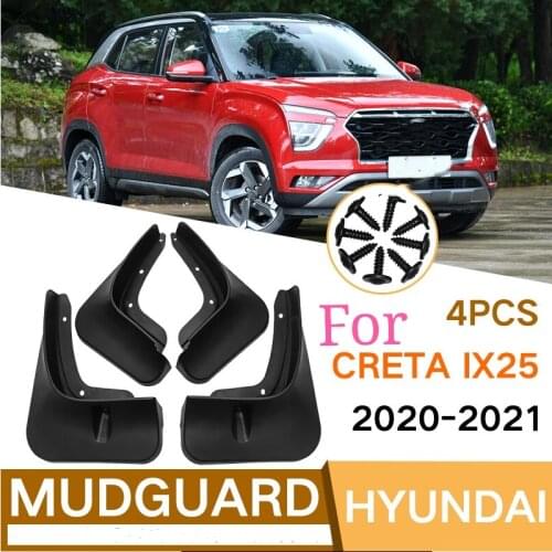 For Hyundai Creta ix25 2020-2021 High quality Mudflaps Mud Flap Fender Splash Guards Mud Flaps Mudguards car Accessories