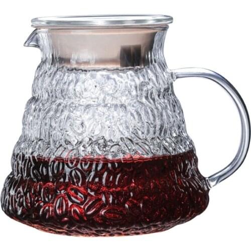 Ecocoffee New Arrival Heat Resistant Glass V60 Range Server 360/580/780ML Drip Kettle Water Bottle Barista Coffee Jug