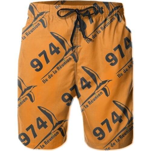 Hawaii Pants Causal R181 Breathable Quick Dry Humor GraphicCasual 974 Reunion Island Drawing