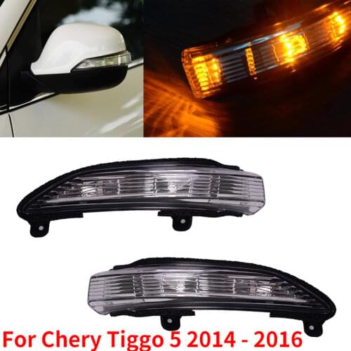 Kamshing 2PCS Side Mirror LED Turn Signal Light Mirror Blink light Indicator Lamp For Chery Tiggo 5 2014 2015 2016