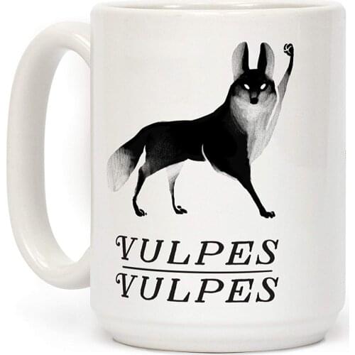 Vulpes Vulpes White 11 Ounce Ceramic Coffee Mug