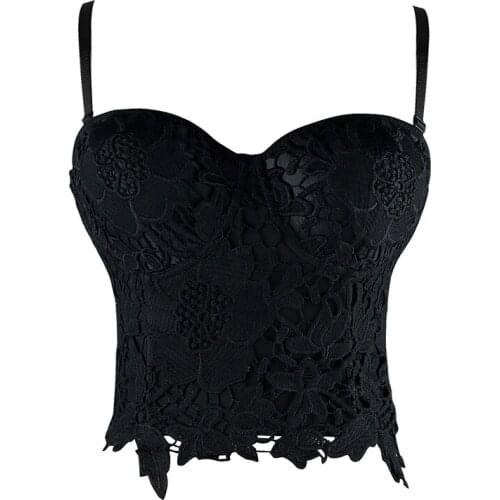 Steampunk Corset Gothic Corset Women Waist Trainer Bustier Corselet Sexy Lace Floral Party Club Corset Tops Vest 6XL