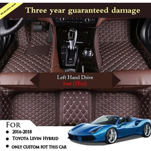 Custom Car Floor Mats For Toyota Levin Hybrid 2016 2017 2018 Auto Carpets Accessories Car Styling Interior Rugs Waterproof