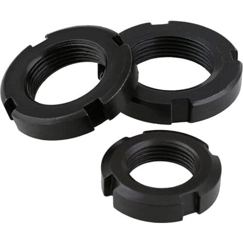 M10/12/16-M33 GB812 Round Nut, Slotted Nut, Anti-back Nut, Four Slot Nut