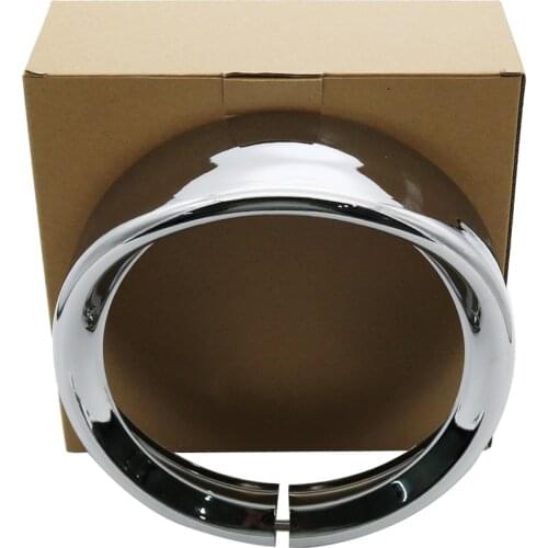 Motorcycle 4.5" LED Auxiliary Fog Light 7" Headlight Headlamp Visor Style Trim Ring For Harley Touring for Road King