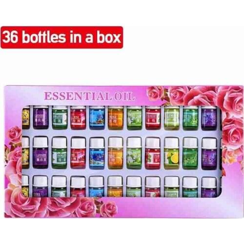Essential Oil Set 36 Bottles Aromatic Plant Water-soluble Fragrance Oil Aromatherapy Diffusers Freshening Air Relieve Stress