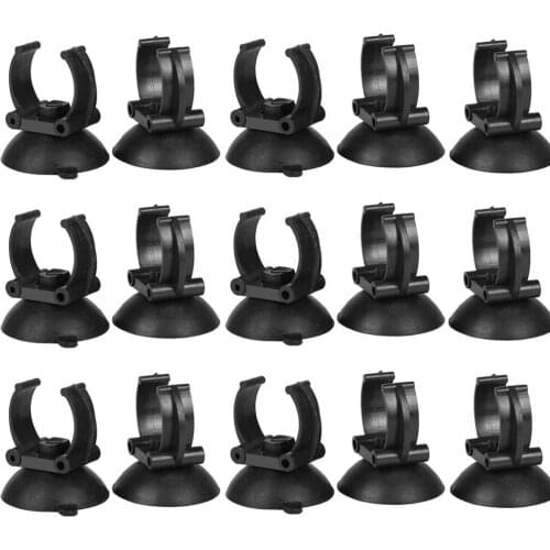 Newest Aquarium Heater Suction Cups Suckers Clips 33Mm Dia Holders Clamps For Fish Tank Accessories,15 Pack Black