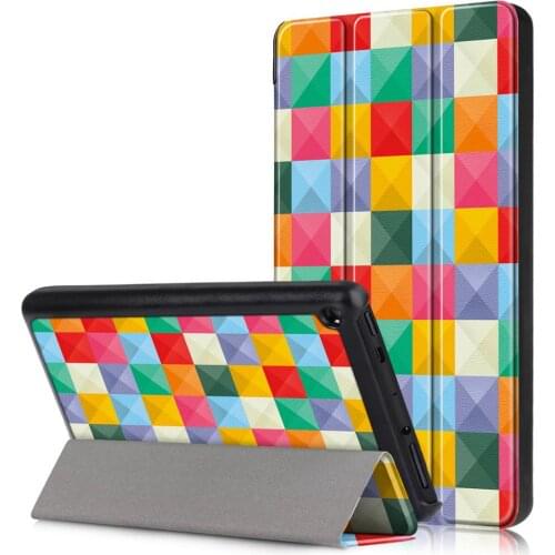 Flip Stand PU Leather Skin Shell Magnetic Smart Case Funda Capa Cover For Amazon New Kindle Fire HD 7 2019 2017 Tablet Coque