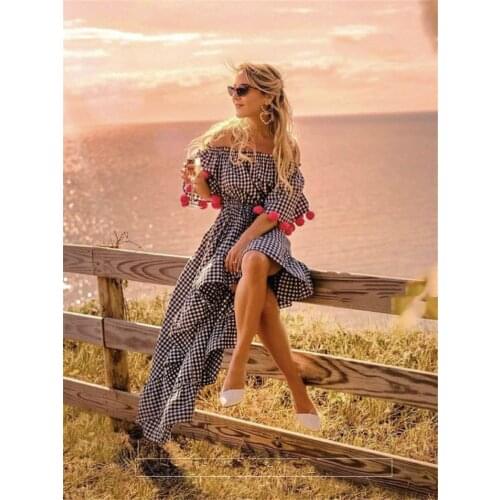 PAFUTIN Summer Dresses In A Cage