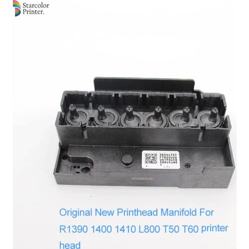 Print head for Epson Stylus Photo R1390 / 1400 /1410 /1430/ T50 /T60/ L800/ L805 Printhead Manifold / Adapter Original
