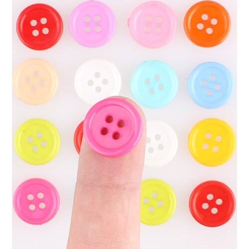 Mixed Color ABS Handmade Buttons for Clothing Scrapbooking Crafts DIY Kid Children Clothing Sewing Accessories Button Decoration