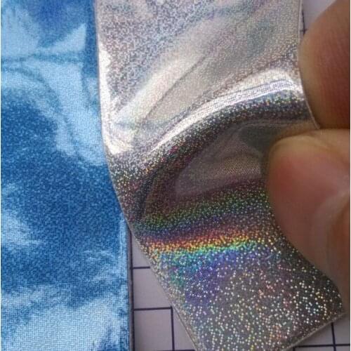 Synthetic PU mirror laser sand effect leather material