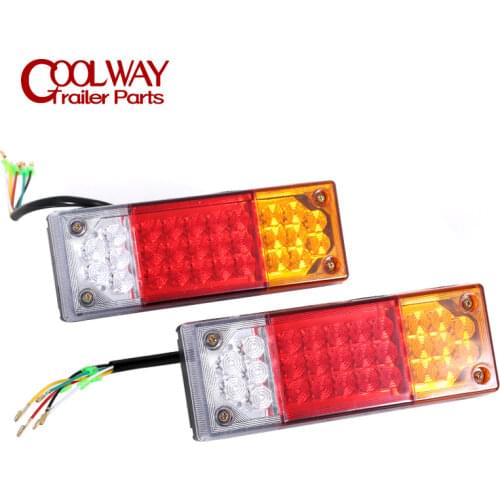 12V Trailer LED Tail Lights Waterproof Lamps Turn Signal Brake Reverse Running Truck RV Camper