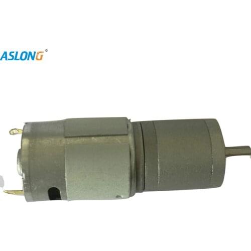 Decelerating motor With Metal Gear Box 385 dc motor with gear box center output shaft motor