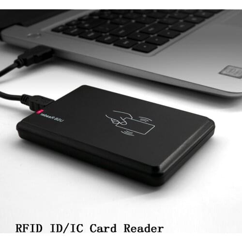 Smart RFID Card reader USB Port for Windows/Linux 125Khz/13.56MHz EM4100/TK4100/14443A ID/IC Card Contactless proximity reader