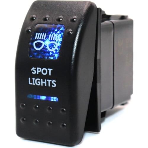 Waterproof Car Boat Rocker Switch 12V 24V Spot Lights Toggle Switch SPST 5Pin ON-OFF Switch for Automotive Truck Boat Marine