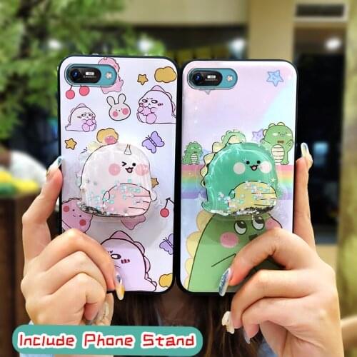 Waterproof Durable Phone Case For Itel A25/A35 drift sand Cartoon Silicone For Woman Kickstand Cute