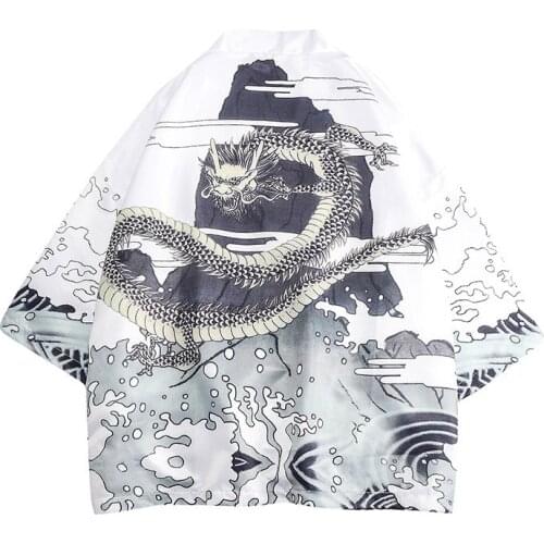 Yukata haori Japanese kimono cardigan men haori yukata male samurai costume clothing kimono jacket mens kimono shirt