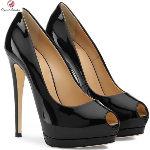 Summer Shallow Sexy Heels Women Wedding Heels Peep Toe Thin Heels PU Microfiber Slip-On Heels Various color Size 35-45