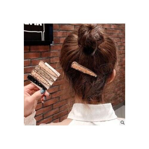 60pcs/lot DIY Multi Luxurious Dazzling Drill Hair Clips Simple Crystal Side Hairpins Hair Care Styling Accessories Tools HA670