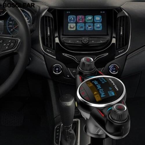 Bluetooth Car USB Charger FM Transmitter Wireless Radio Adapter MP3 Playe Handsfree with Battery voltage detection LED Display