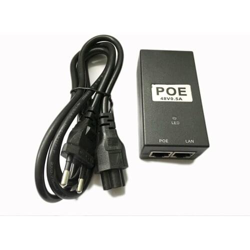 CCTV Security 48V0.5A 15.4W POE adapter POE Injector Ethernet power for POE IP Camera Phone PoE Power Supply