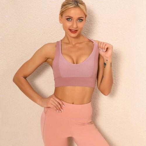 CHRLEISURE Underwear Cross Beauty Sports Fitness Bra Gym Clothing Running Bras for Women Push Up Bra