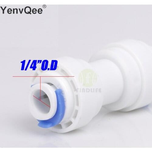 Water Filter Parts 5 pcs 1/4" *3/8"OD Tube hose Quick Connection For RO Water purifier Reverse Osmosis machine 1564