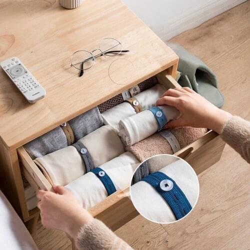 Clothing Storage Travel Arrangement Classification Roll Binding Pants Shirt T-Shirt Mat Storage Roll Binding Elastic Bandage
