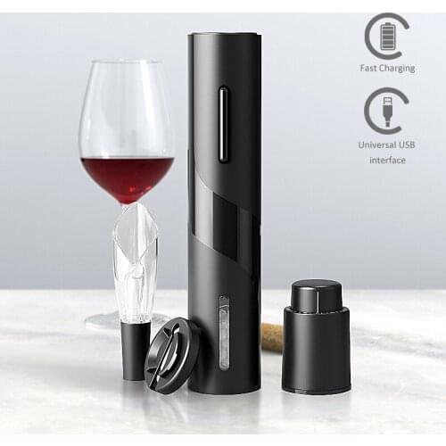 New Electric Wine Opener Rechargeable Automatic Wine Corkscrew Creative Wine Bottle Opener Household Bottle Corkscrew