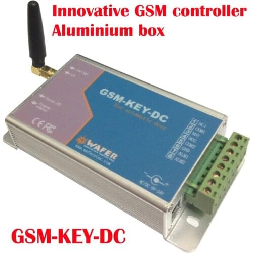 GSM-KEY-DC200 Aluminium box GSM controller SMS control box relay output controllerfor sliding gate and automatic door