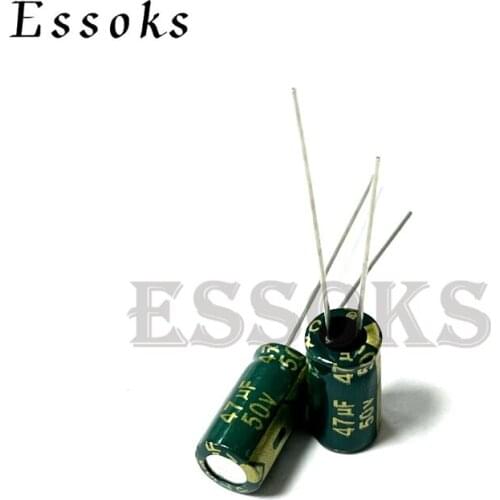 20pcs Electrolytic Capacitor 50V47UF 50V 47UF 6X7 6X12 mm High Frequency Low ESR Aluminum Capacitors