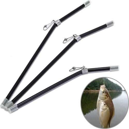 L Shape Black Fishing Balance Connector Pin Fish Supply Gear Plastic Swivel Accessory
