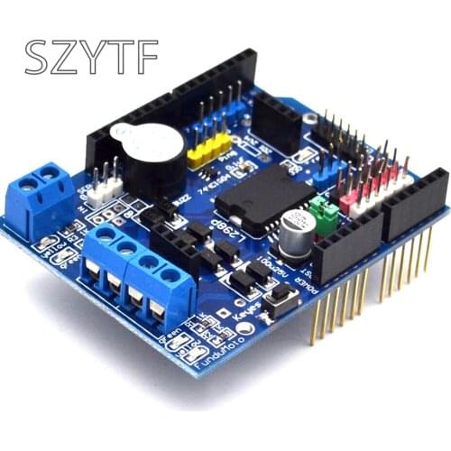 L298P Motor Shield blue long needle row home